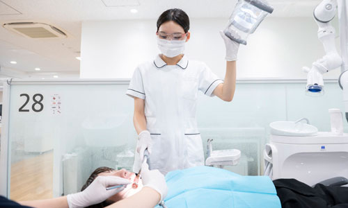 附属病院での実習の様子