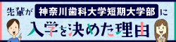 先輩が入学を決めた理由